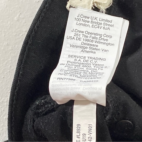 Madewell 9" High Rise Skinny Jeans Women's Size 26 Black Distressed - Picture 12 of 15